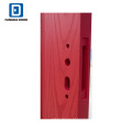 Fangda vidro oval inserir rubi vermelho fibra de vidro porta de entrada pintada